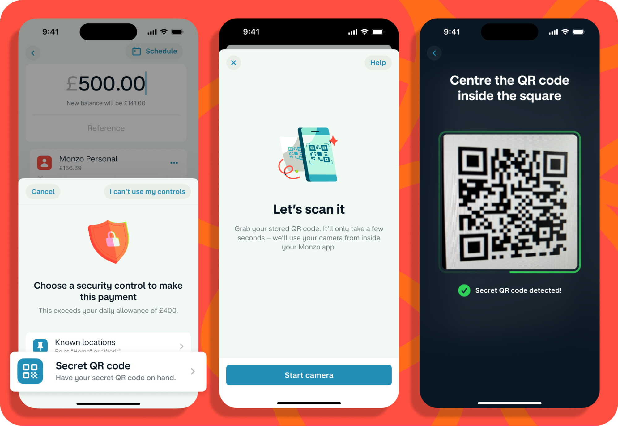 Secret QR codes – scan to confirm it’s you